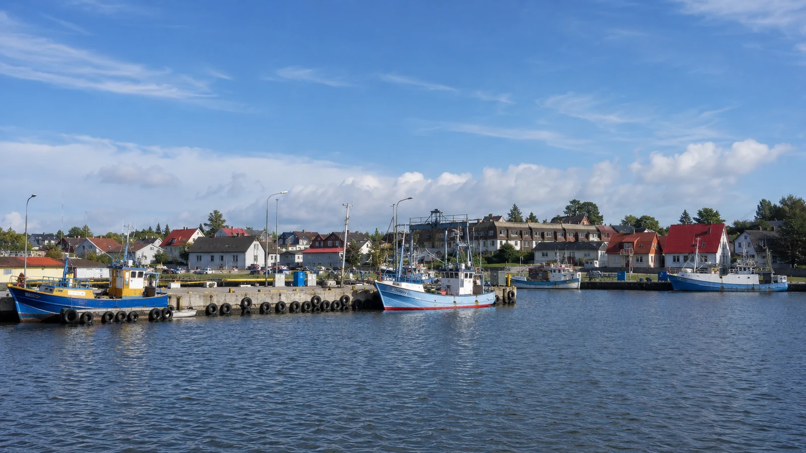 Port i nadmorska zabudowa w Rowach